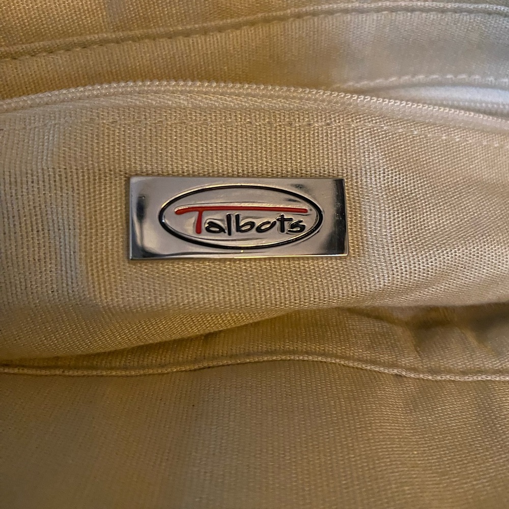 Talbots Canvas Tote with Zipper closure - Picture 4 of 12